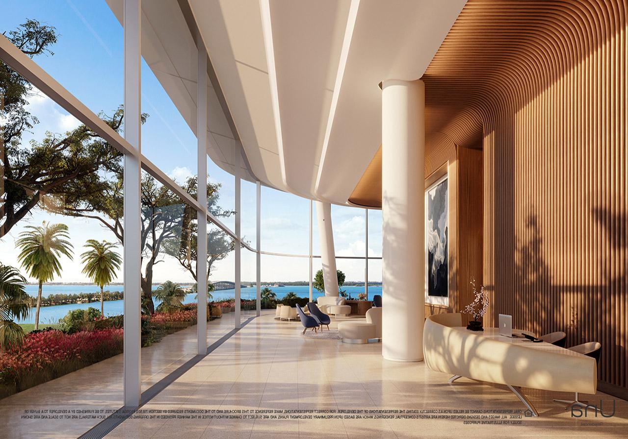 Una Residences Lobby Rendering