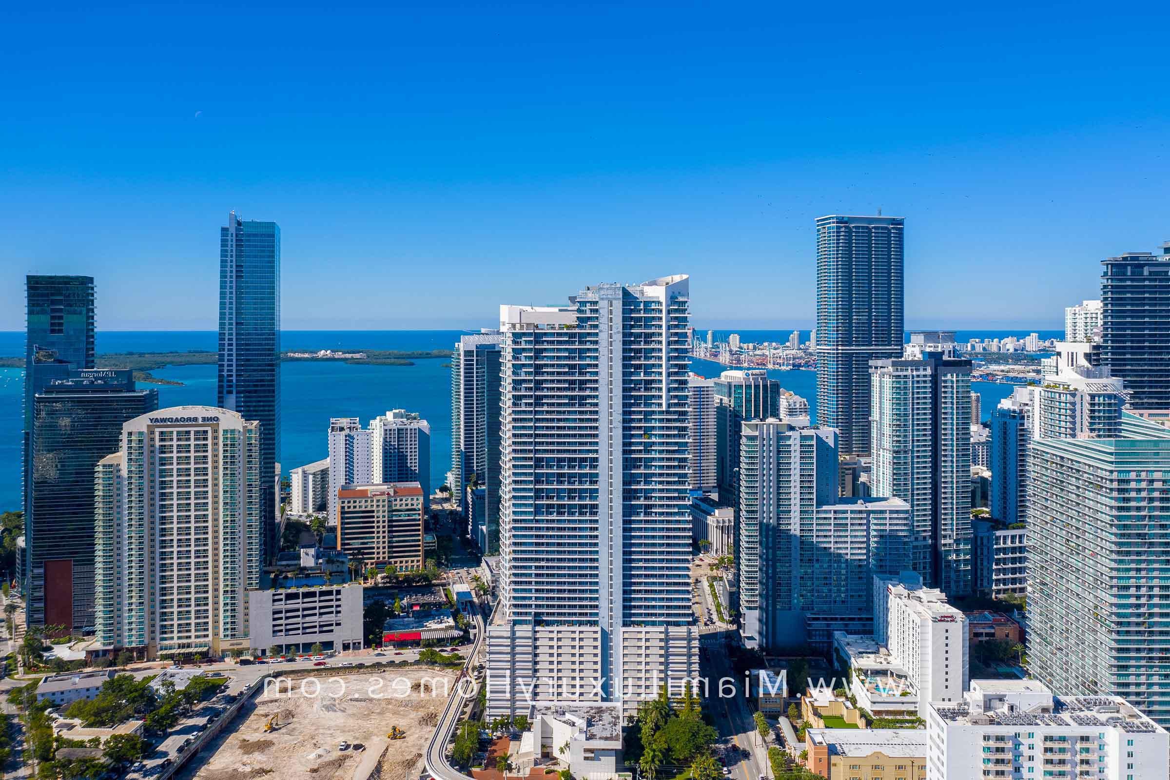 Aerial View of Infinity at Brickell